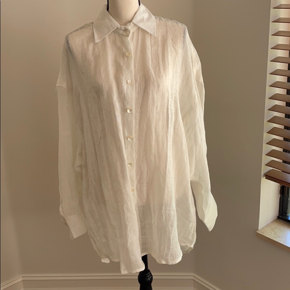 Vitamin A Playa button down cover up/shirt dress